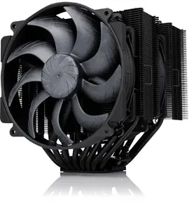 Air cooler Noctua NH-D15 G2 chromax.black — dual-tower CPU cooler, 2x140 mm PWM fans, 12 V, 155.6 m³/h, 1500 RPM, compatible Intel 1150/1151/1155/1156/1200