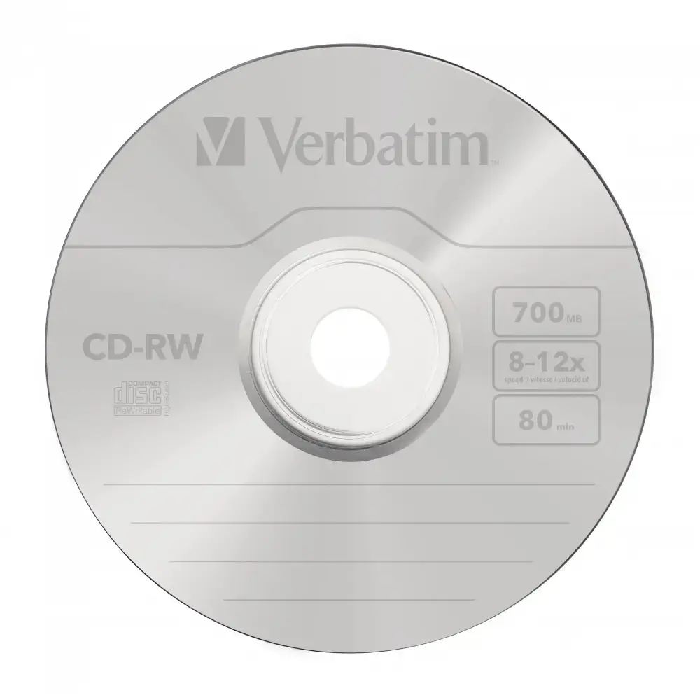 VERBATIM CD-RW 12x 700 MB — 10 gab. Photo 2