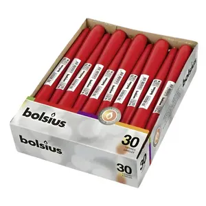 Galda svecīte bolsius 245×24 mm, sarkana, 1 gab.