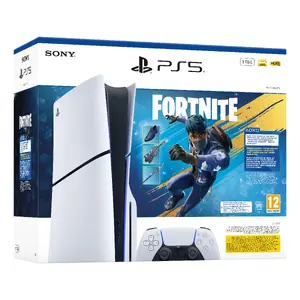 Gaming console Sony PlayStation 5 Slim, 1 TB SSD, AMD Ryzen Zen 2 3.5 GHz, Wi‑Fi, Bluetooth 5.1, Gigabit Ethernet, White/Black
