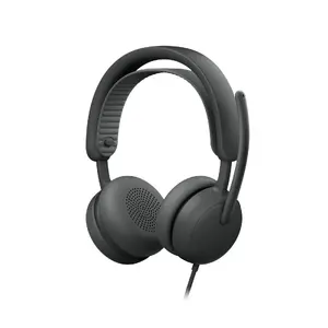 Austiņas Logitech Zone Wired 2 for Business — vadu, supraaurālas, 20–20000 Hz, 1,9 m kabelis, 223,5 g, grafīta