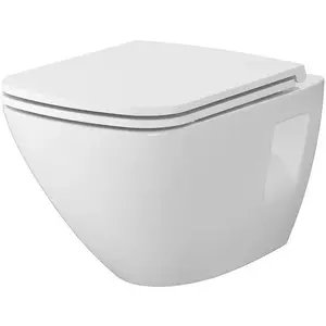 CERSANIT SET C459 MZ Moduo Plus Square унитаз с тонкой сиденьем с мягким закрыванием и встроенным баком