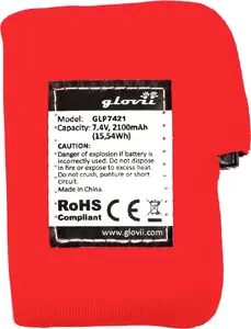 Battery for heated gloves and beanie Glovii GLP7421, rechargeable power pack