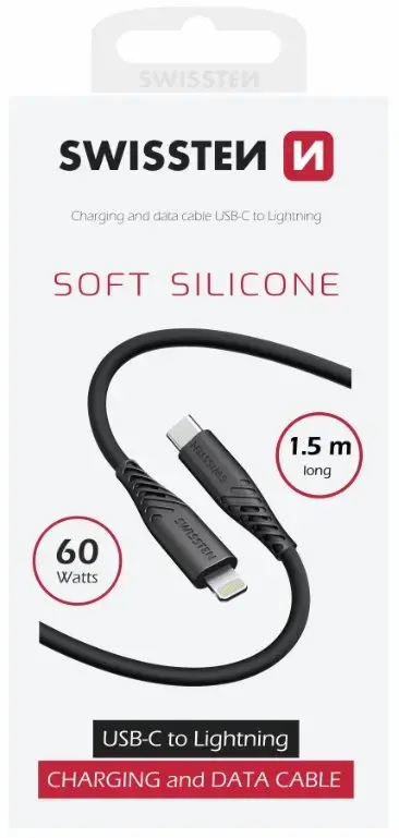 SWISSTEN USB-C uz Lightning kabelis 60W 1,5 m Photo 3