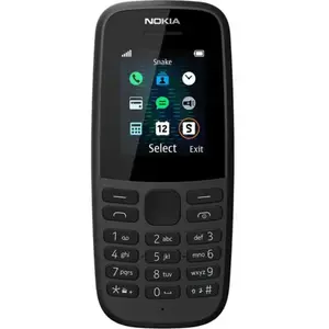 Кнопочный телефон No name Nokia 105 (2019), Dual SIM, 1.77" дисплей, 800 мА·ч, чёрный