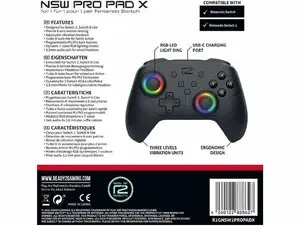 Gamepad ready2gaming Nintendo Switch 2 Game Pro X 2 Black — wireless controller for Nintendo Switch 2