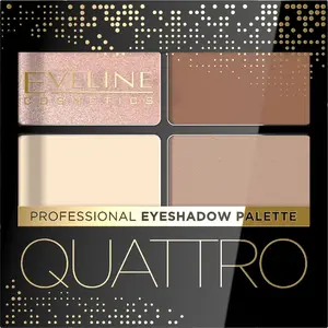 Тени для век Eveline Quattro, набор из 4 оттенков, 3.2 г, №05