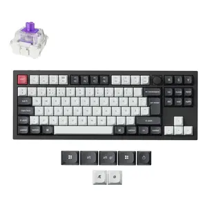 Механическая клавиатура Keychron Q3 HE — USB, RF Wireless, Bluetooth, магнитно-механические переключатели, RGB, нордическая раскладка, Black Carbon