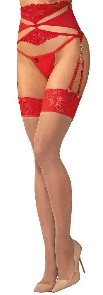 Obsessive Matildea прозрачные чулки 2XL/3XL Photo 2