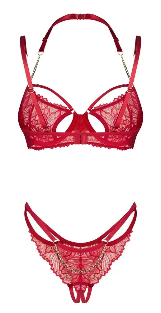 Obsessive Matildea OBS Set красный комплект S/M Photo 5