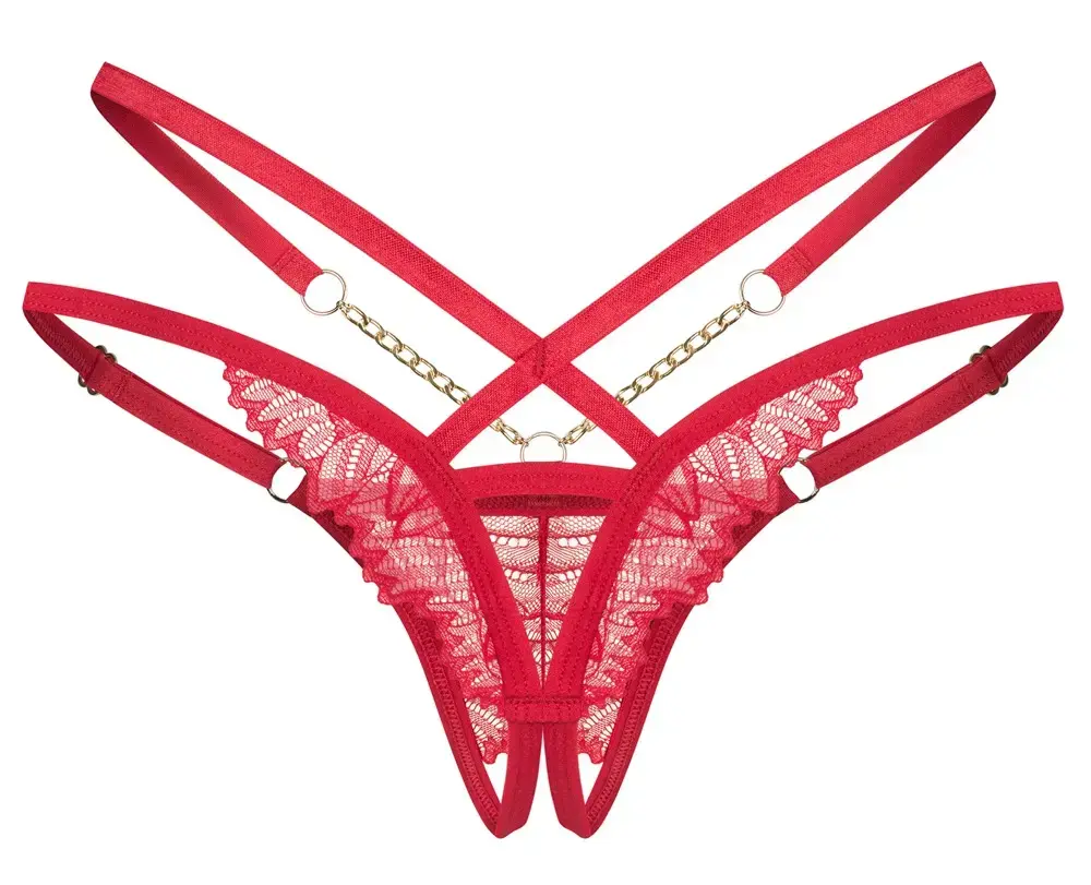 Obsessive Thong red S/M — женские стринги Photo 6