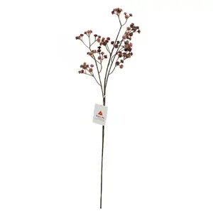 Artificial Ranunculus Spray 64 cm by ArtFlow — brown — 64 cm length, faux ranunculus stem