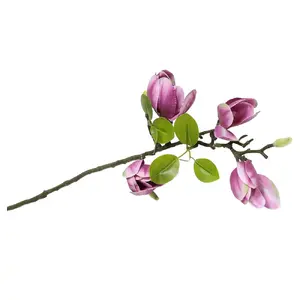 Artificial Magnolia plant ArtFlow 9146125, purple, 68 cm height, decorative indoor plant