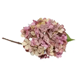 Artificial Hydrangea 35 cm, pink — ArtFlow 9146149, decorative faux flower stem