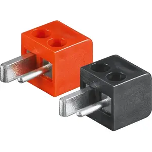 Speaker plug GOOBAY 2-pin cable mount with screw connection, black/red