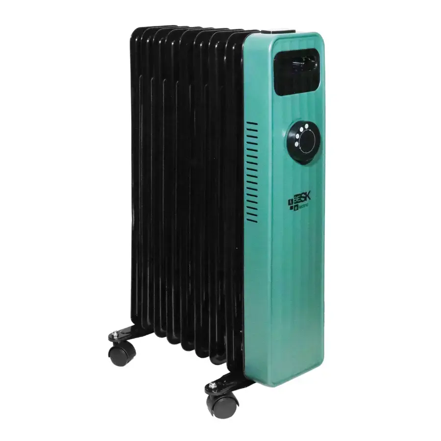 Eļļas radiators BESK 9 sekcijas 2000W