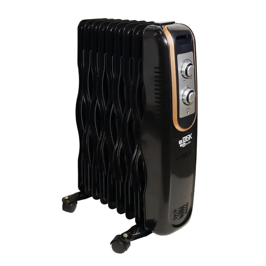 Eļļas radiators BESK 9 sekcijas 2000W