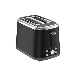 Toaster Tefal TT7208E0 — 2-slice, 850 W, black, button and rotary controls