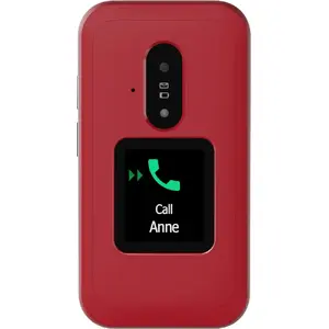 Feature phone Doro Leva E30 clamshell, 2.8" (7.11 cm) 320x240, Single SIM, 0.3 MP camera, 1150 mAh, IP55, Red/White