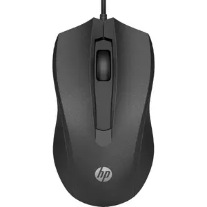 Проводная мышь KINGSTON HP Wired Mouse 100 — амбидекстр., оптическая 1600 DPI, USB Type-A, 3 кнопки, чёрная