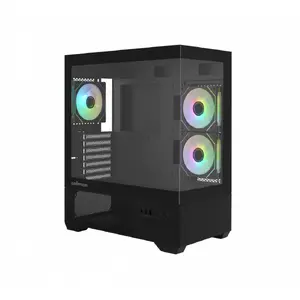 ZALMAN CHRONIX V2 Mid Tower PC case with 3x ARGB fans, black