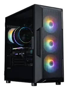 ZALMAN i3 NEO V2 Black Midi Tower PC Computer Case with ATX Motherboard Support, Bottom Power Supply, and Three Installed 120mm Fans