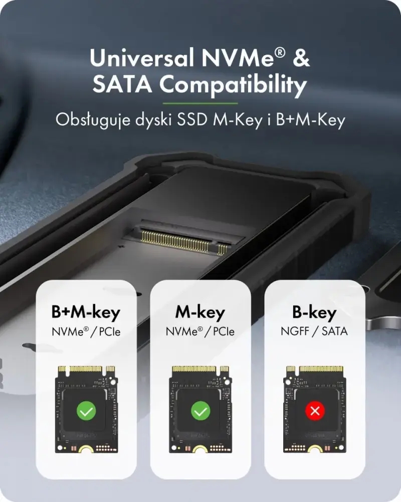 icybox IB-1827MCP-C31 адаптер M.2 NVMe & SATA Photo 5