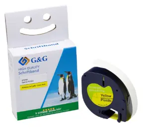 Label tape compatible with DYMO 91222 / S0721670 by g g, model 15576