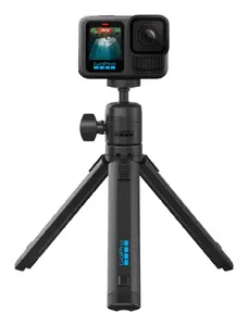 Trijstūris ar lodveida galvu GoPro ABTTR-001 — alumīnijs, melns, augstums 151 mm, pamatne 30×30 mm