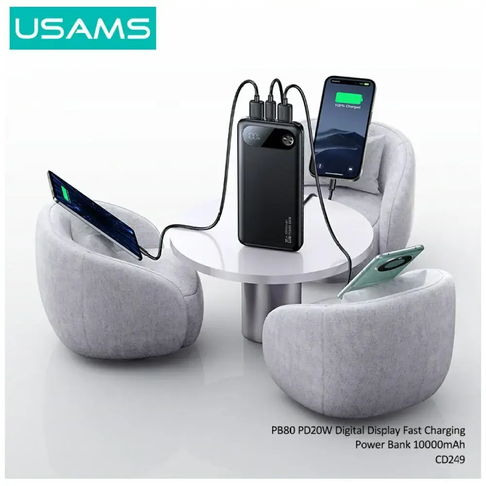 usams PB80 Power bank PD20W 10000mAh Photo 4