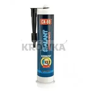 Blīvējums CX80 CX80 uszczelniacz kominkowy 310 ml melns