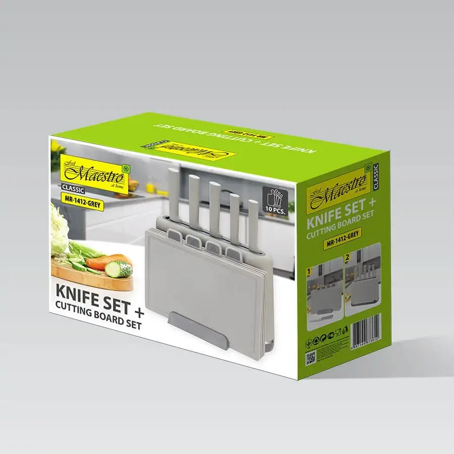 Maestro MR-1412-GREY knife and cutting board set Photo 6