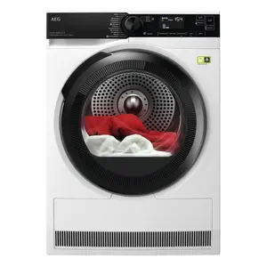 Tumble dryer AEG Series 9000 TR9W75780 — freestanding front-load, heat pump, 8 kg, white