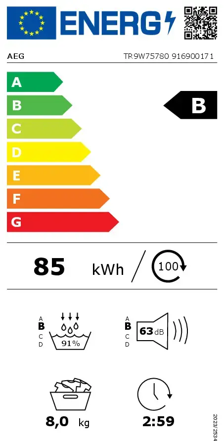 AEG Series 9000 TR9W75780 tumble dryer Photo 3