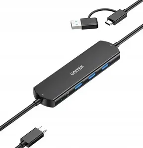 KVM Hub Unitek U1344ABK01 — 10 Gbps, switching between 2 hosts, 3× USB-A ports