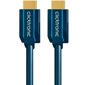 HDMI-кабель 3 м PREMIUMCORD ClickTronic — High Speed HDMI Type A–Type A, с золотым покрытием контактов, синий
