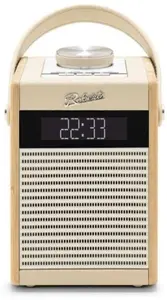 Portatīvais radio Roberts Radio Rambler Midi Cream — kompakts DAB/FM uztvērējs, darbina ar baterijām un tīklu