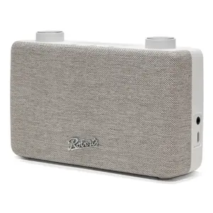 Portable radio Roberts Radio Play 11 — DAB, DAB+, FM, white, battery/USB, rotary volume, external antenna