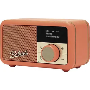 Portable radio Roberts Radio Revival Petite 2 — DAB/DAB+/FM, 3.5 mm, battery-powered, orange