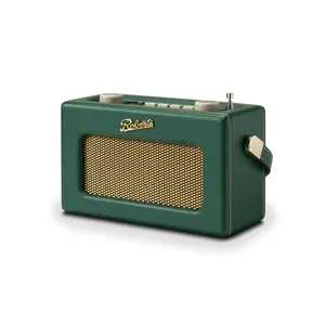 Portable radio Roberts Radio Revival Uno BT — DAB/DAB+/FM, battery-powered, green, external antenna