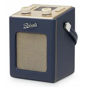 Portable radio Roberts Radio Revival Mini 2 — DAB/DAB+/FM, LCD, 3.5 mm, wood body, Navy
