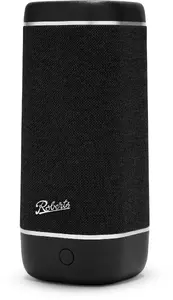 Portatīvais skaļrunis Roberts Radio Reunion Black — kompakts uzlādējams Bluetooth skaļrunis, modelis REUNIONBKE