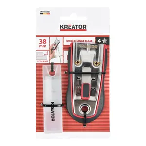Metal Scraper set KREATOR KRTH00501, 5 pcs, Blade size 38 mm