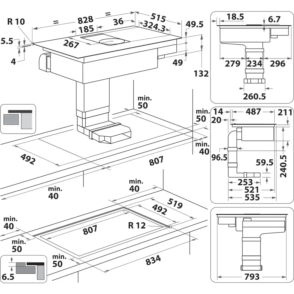 WHIRLPOOL WVH 92 K F KIT/1 indukcijas plīts 83 cm Photo 8