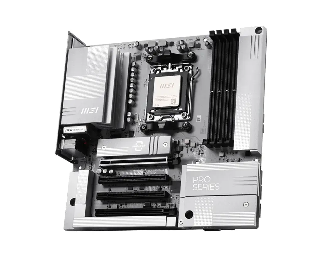 MSI AM5 PRO B850M-A WIFI PZ Micro ATX mātesplate Photo 2