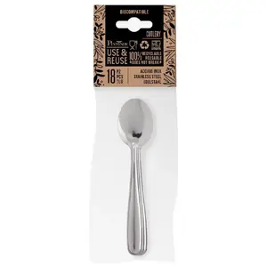 18-piece stainless steel cutlery set PINTINOX Use&Reuse midday — dishwasher-safe, recyclable, lightweight