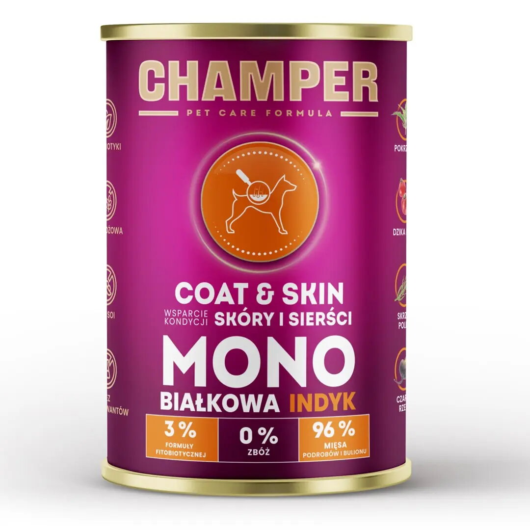 Mitrs barības produkts suņiem CHAMPER Coat