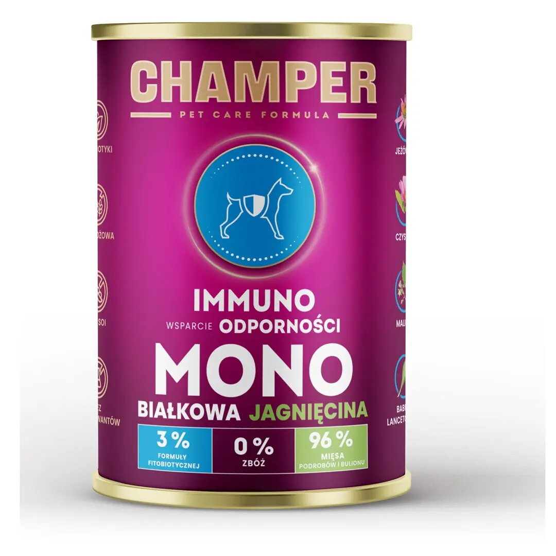 Mitrs barības produkts suņiem CHAMPER Immuno