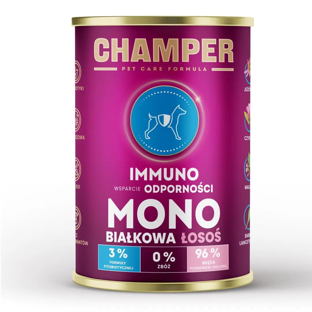 Mitrs suņu barība CHAMPER IMMUNO Monoprotein