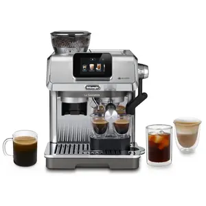Кофемашина De’Longhi La Specialista EC9455.M — полуавтомат с встроенной кофемолкой, ёмкость 1.7 л, на 2 чашки, 1450 Вт, нержавеющая сталь